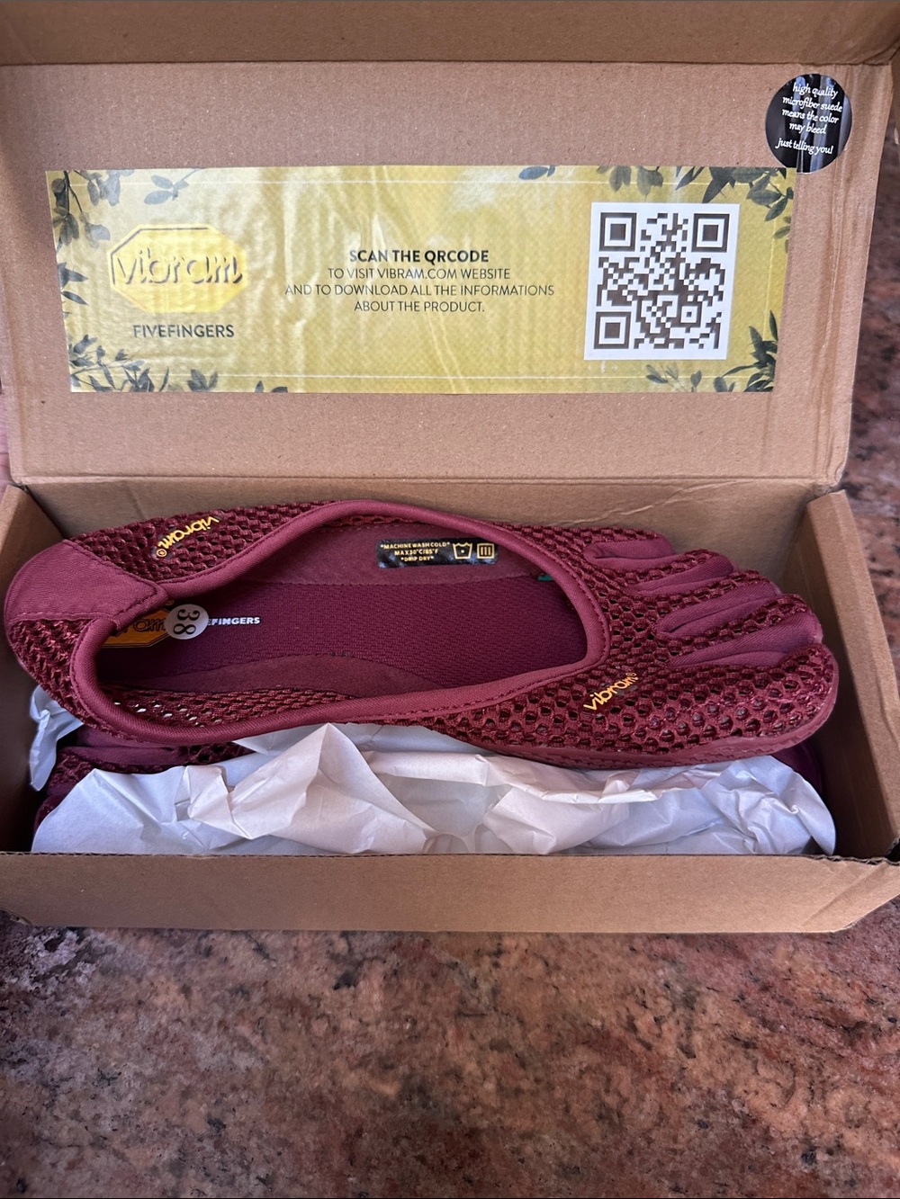 Vibram Women’s Burgundy Mesh FiveFinger Shoes